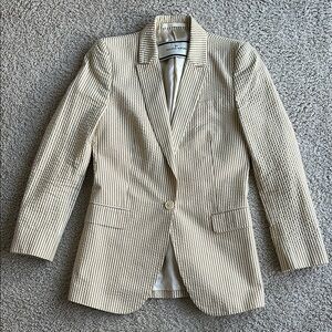 By Malene Birger Vintage Cream Striped Blazer